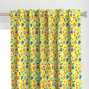 fun in the sun - beach / pool time fabric - yellow - LAD21