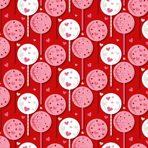 Valentines 2021 Lollipop Red