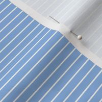 Small Pale Cerulean Pin Stripe Pattern Horizontal in White