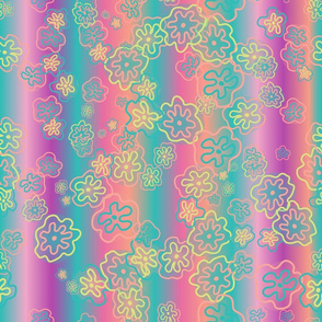 Rainbow Flowers gradient