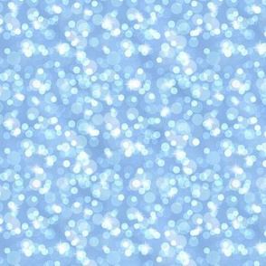 Small Sparkly Bokeh Pattern - Pale Cerulean Color