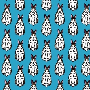 Rabbits_ Brown Spots  - Irresistable - BLUE