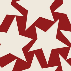 Tossed Stars-Maritime Red/Ivory