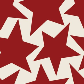 Tossed Stars-Maritime Red/Ivory