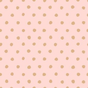 pink gold polka dot