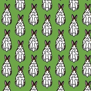 Rabbits_ Brown Spots  - Irresistable - GREEN