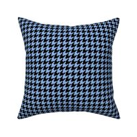 Houndstooth Pattern - Pale Cerulean and Black