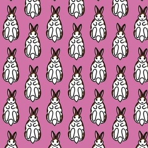 Rabbits_ Brown Spots  - Irresistable - PINK