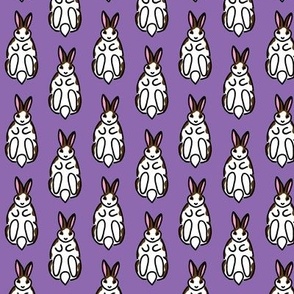 Rabbits_ Brown Spots  - Irresistable - PURPLE
