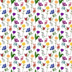 Spring Garden Chintz - white, small