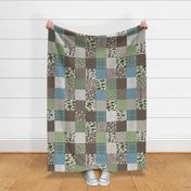 Into The Wild Cheater Quilt Wholecloth Blanket Rotated