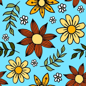 fall floral pattern