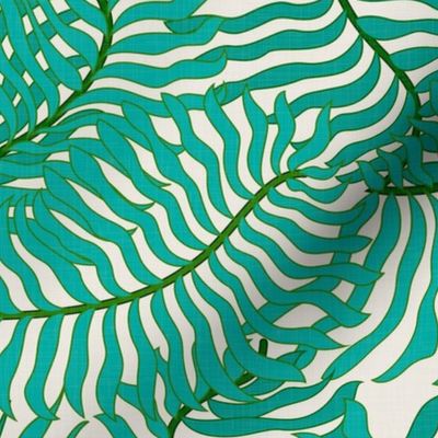 Green Palm Leaves / Large