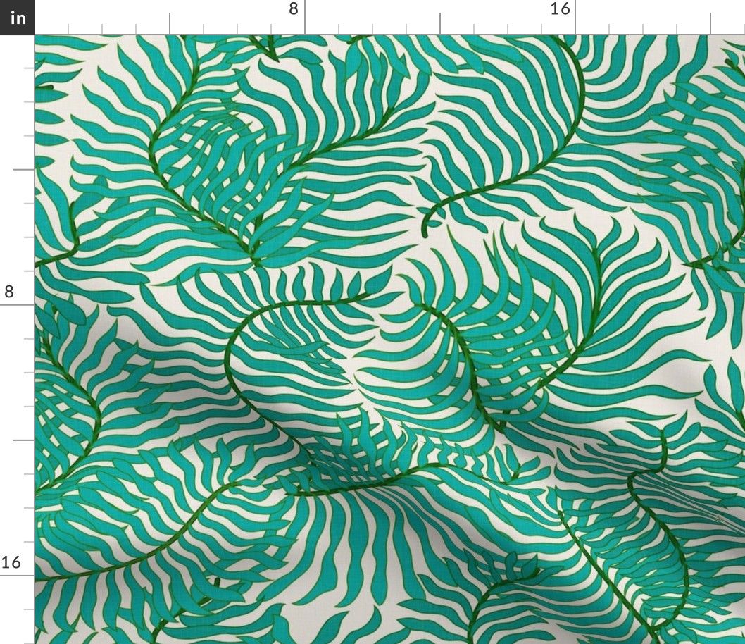 Green Palm Leaves / Large