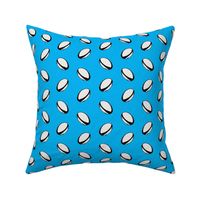 rugby ball fabric - rugby - turquoise