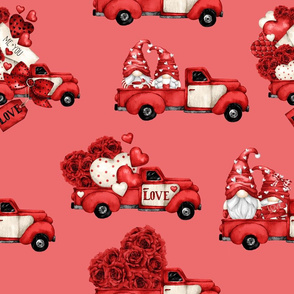vday gnome truck  red