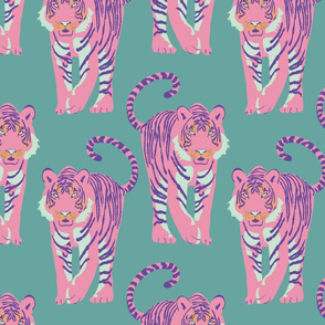Tiger tail - pink - large