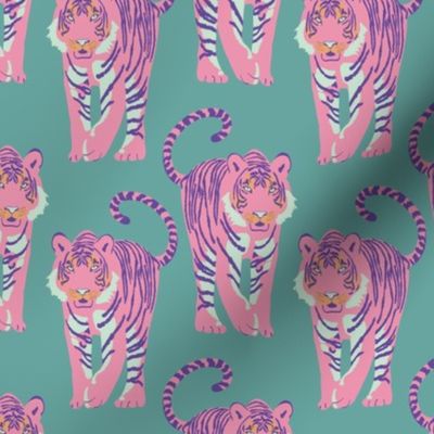 single tiger tail - pink - medium