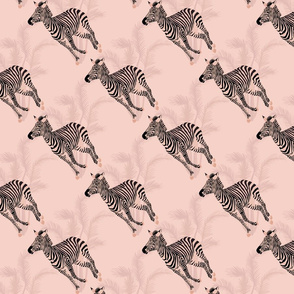 Zebra with palm - soft - medium