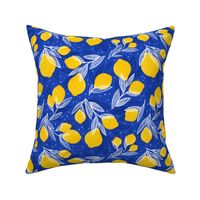 Leafy Lemon Tossed | Blue