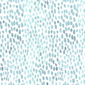 teal aqua watercolor dots