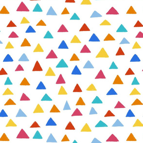 Colorful Triangles on White