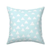 Triangles on Light Teal