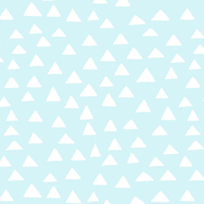 Triangles on Light Teal