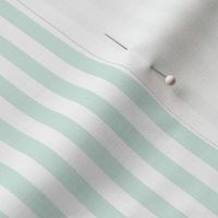 Sea Foam Bengal Stripe Pattern Vertical in White