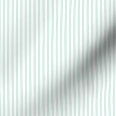 Small Sea Foam Bengal Stripe Pattern Vertical in White