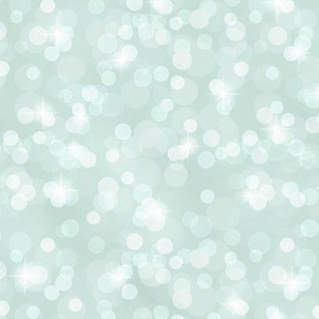 Sparkly Bokeh Pattern - Sea Foam Color