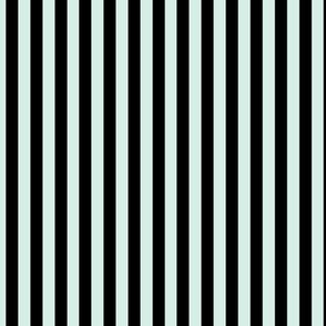 Sea Foam Bengal Stripe Pattern Vertical in Black