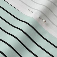 Sea Foam Pin Stripe Pattern Vertical in Black