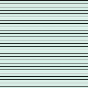 Small Sea Foam Pin Stripe Pattern Horizontal in Black
