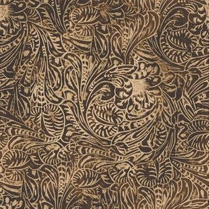 Tooled Leather Fabric, Wallpaper and Home Decor | Spoonflower