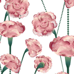 Carnations pattern 1