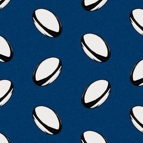 rugby ball fabric - rugby - navy