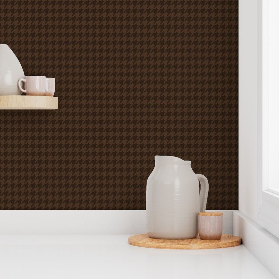 Houndstooth Chocolate Medium