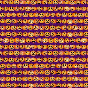 Halloween Pumpkin stripes-purple