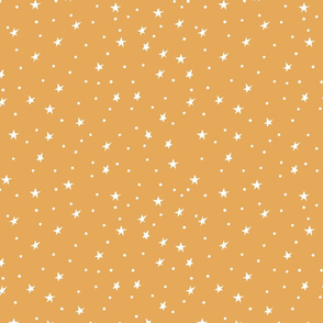 Doodle Stars on Gold