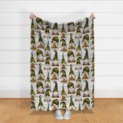 Camo Gnomes Green on Shiplap - large scale