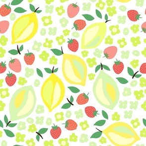 Lemon and strawberry