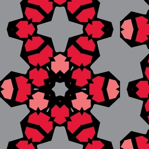Molecules redgreypink