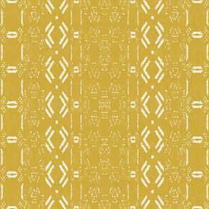 Mud cloth 7 Mustard (medium scale) 