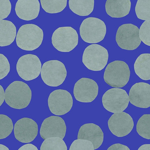 Dots Collage blue