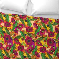 Flower Power Poppies - 16" Large Scale