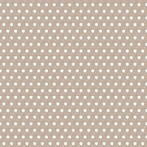 tiny stone linen swiss dots