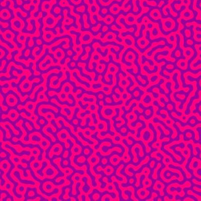 squiggle Turing pattern #7 - karmic hot pink and purple