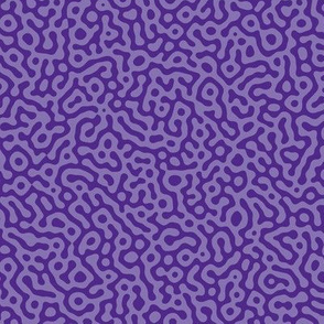 squiggle Turing pattern #7 - royal purple