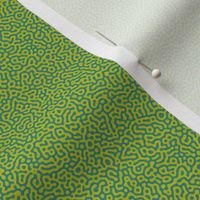 tiny squiggle Turing texture #7 - teal and wasabi